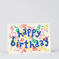 'Happy Birthday Streamers' Card