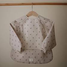 Mushie Longsleeve Bib - Cherries