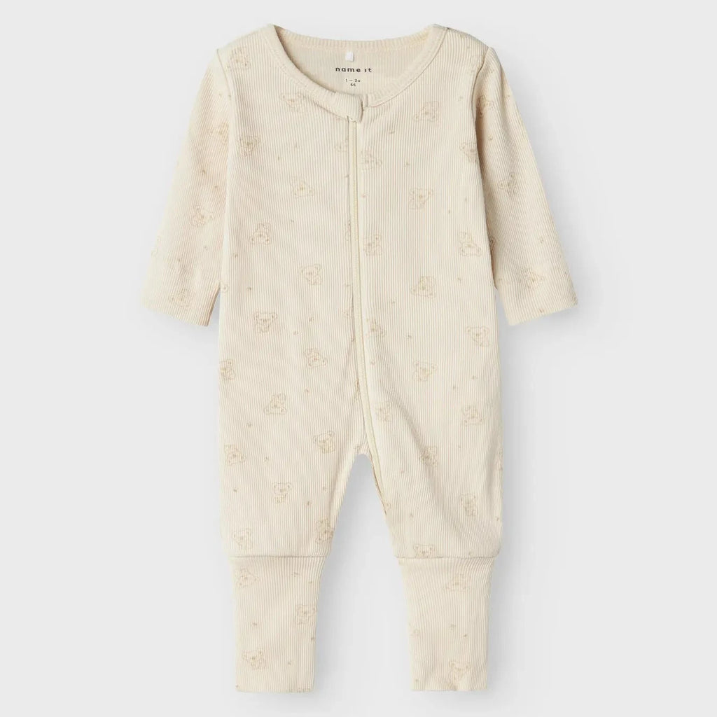 Name It - Ribbed Zip Sleepsuit - Kola