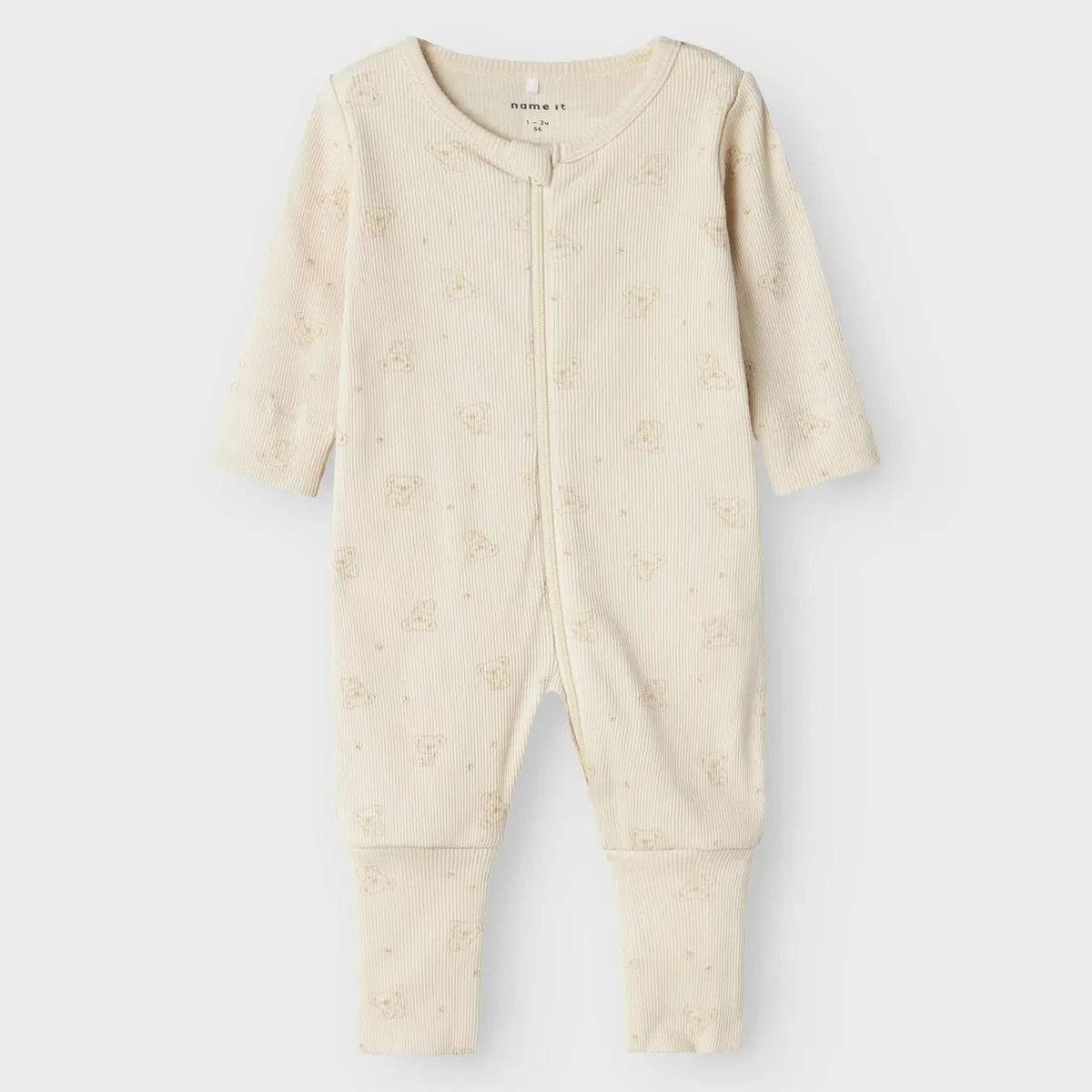 Name It - Ribbed Zip Sleepsuit - Kola