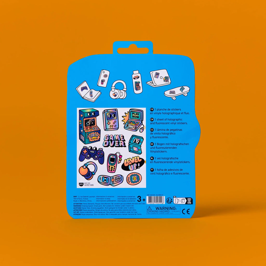 OMY - Large Video Game Stickers