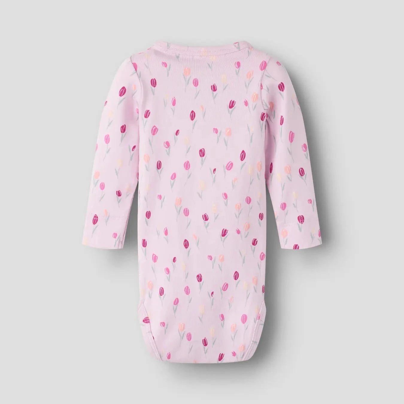 Pink Flowers Longsleeve Bodysuit