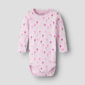 Pink Flowers Longsleeve Bodysuit