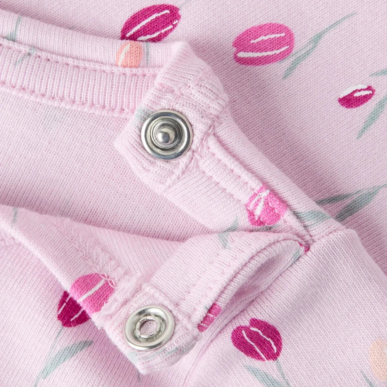Pink Flowers Longsleeve Bodysuit